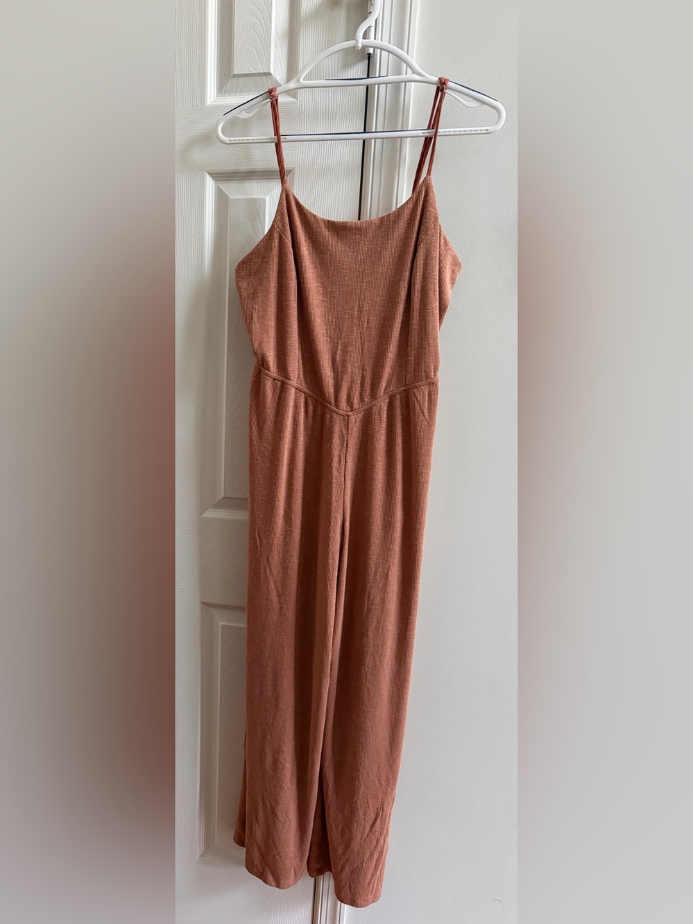 Ces Femme Ribbed Wide-Leg Jumpsuit